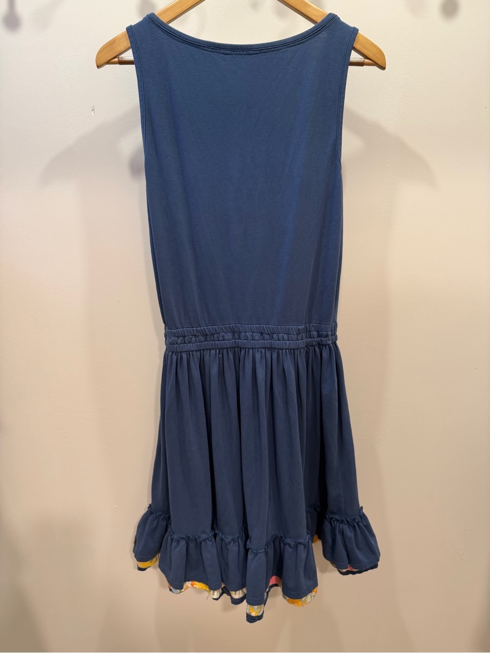MATILDA JANE Swing Time Navy Blue Floral Ruffle Mini Dress Boho, Medium - Picture 3 of 5